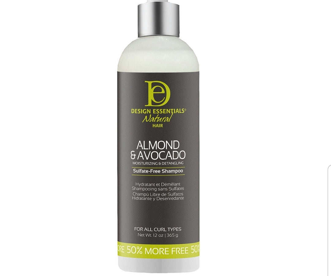 Design Essentials Almond & Avacodo Moisturizing & Detangling Sulfate-Free Shampoo