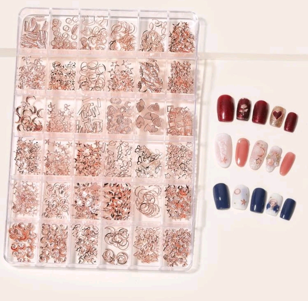 Nail Art Design Kit- Rose Gold
