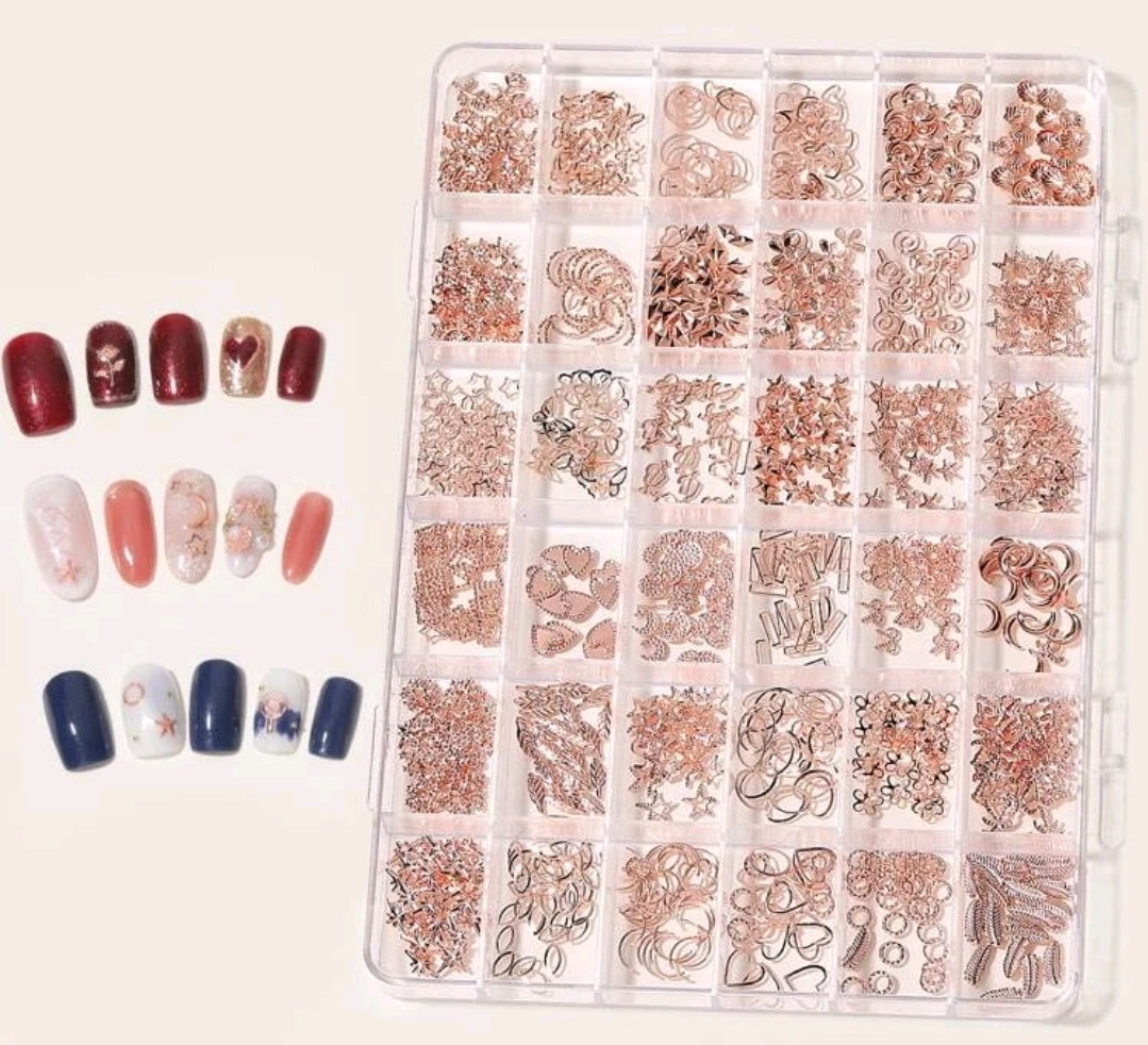 Nail Art Design Kit- Rose Gold