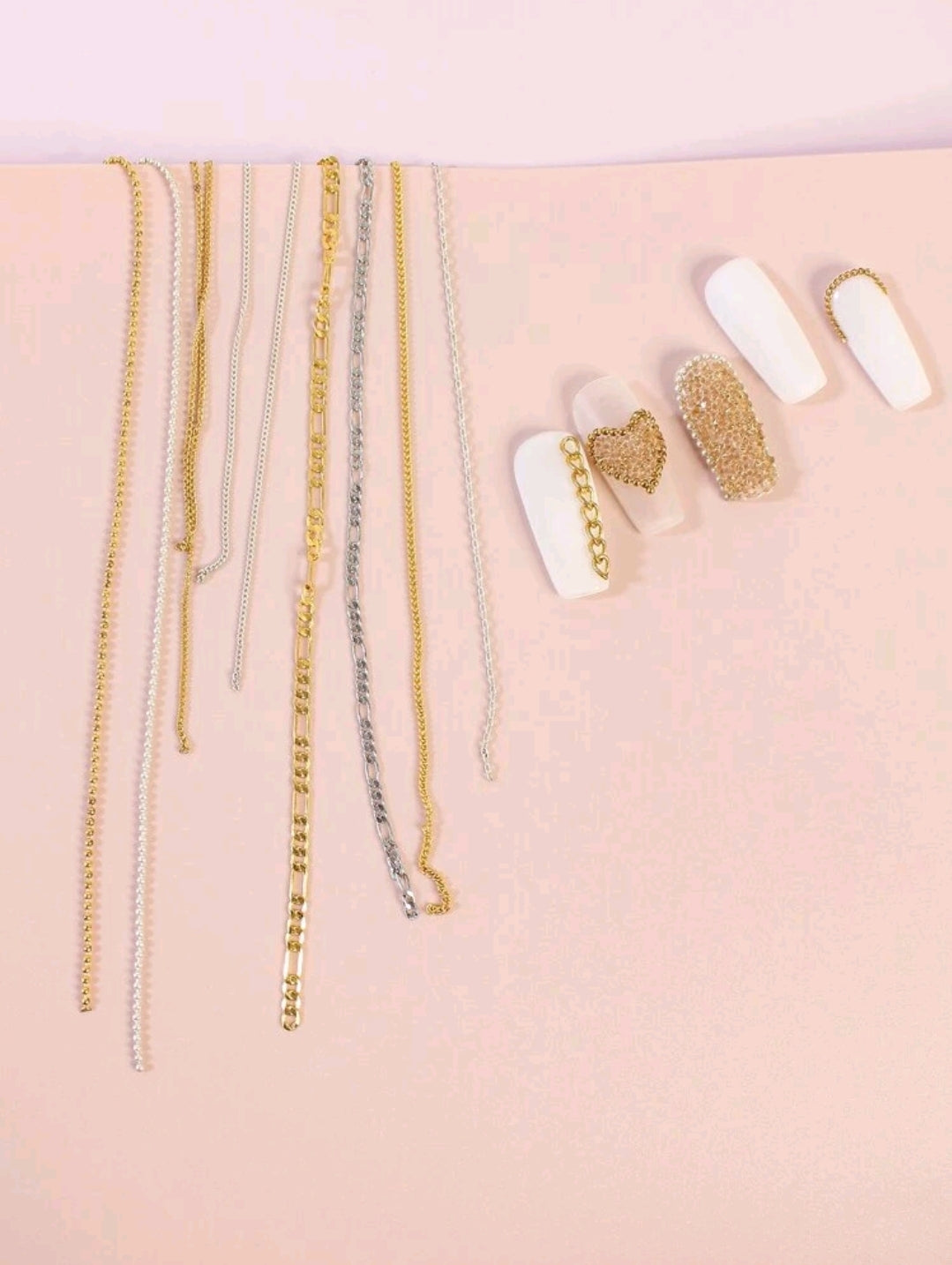 Multi Chain Nail Art - 8pc