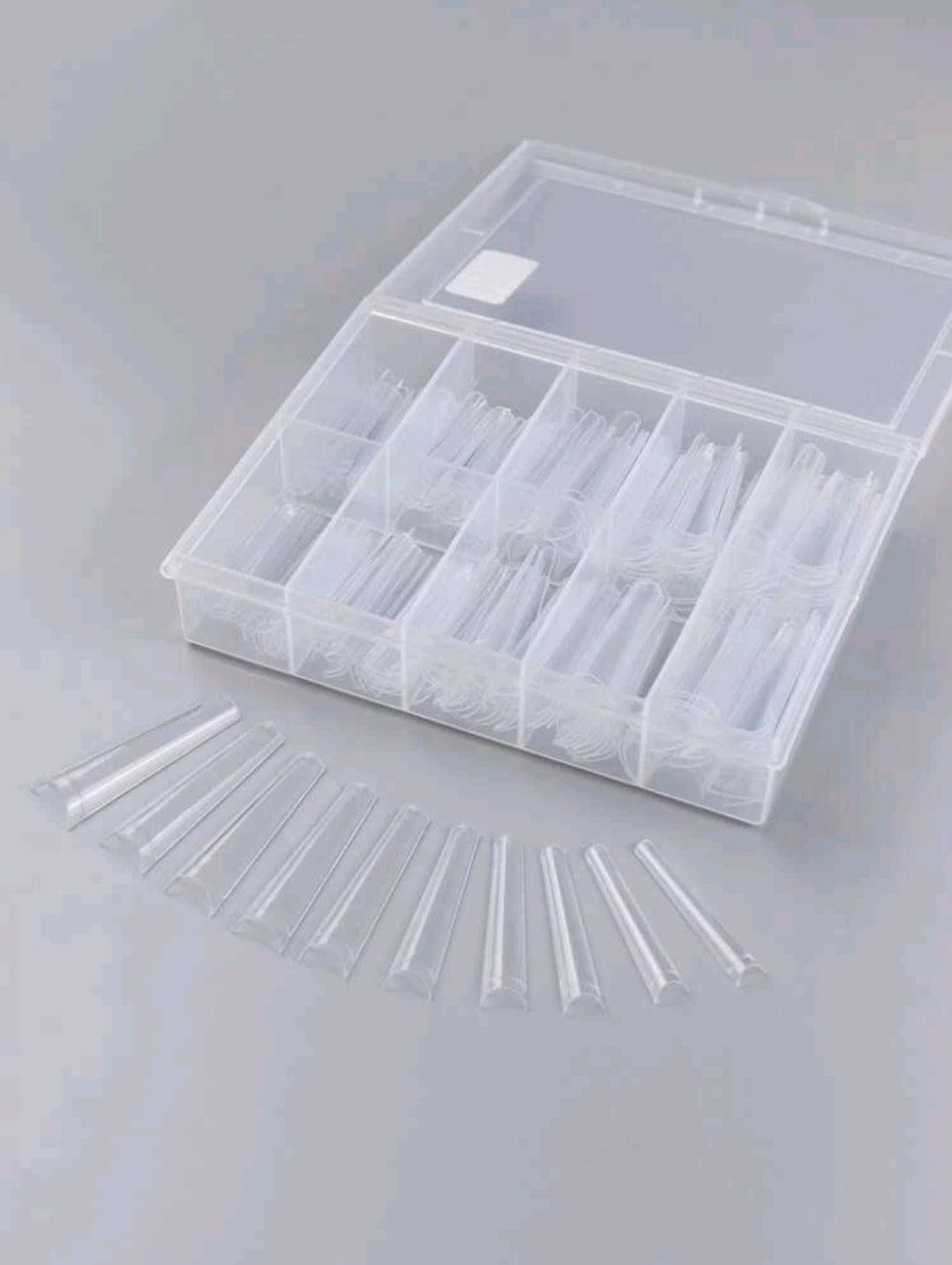 Clear Long Coffin Nail Tips