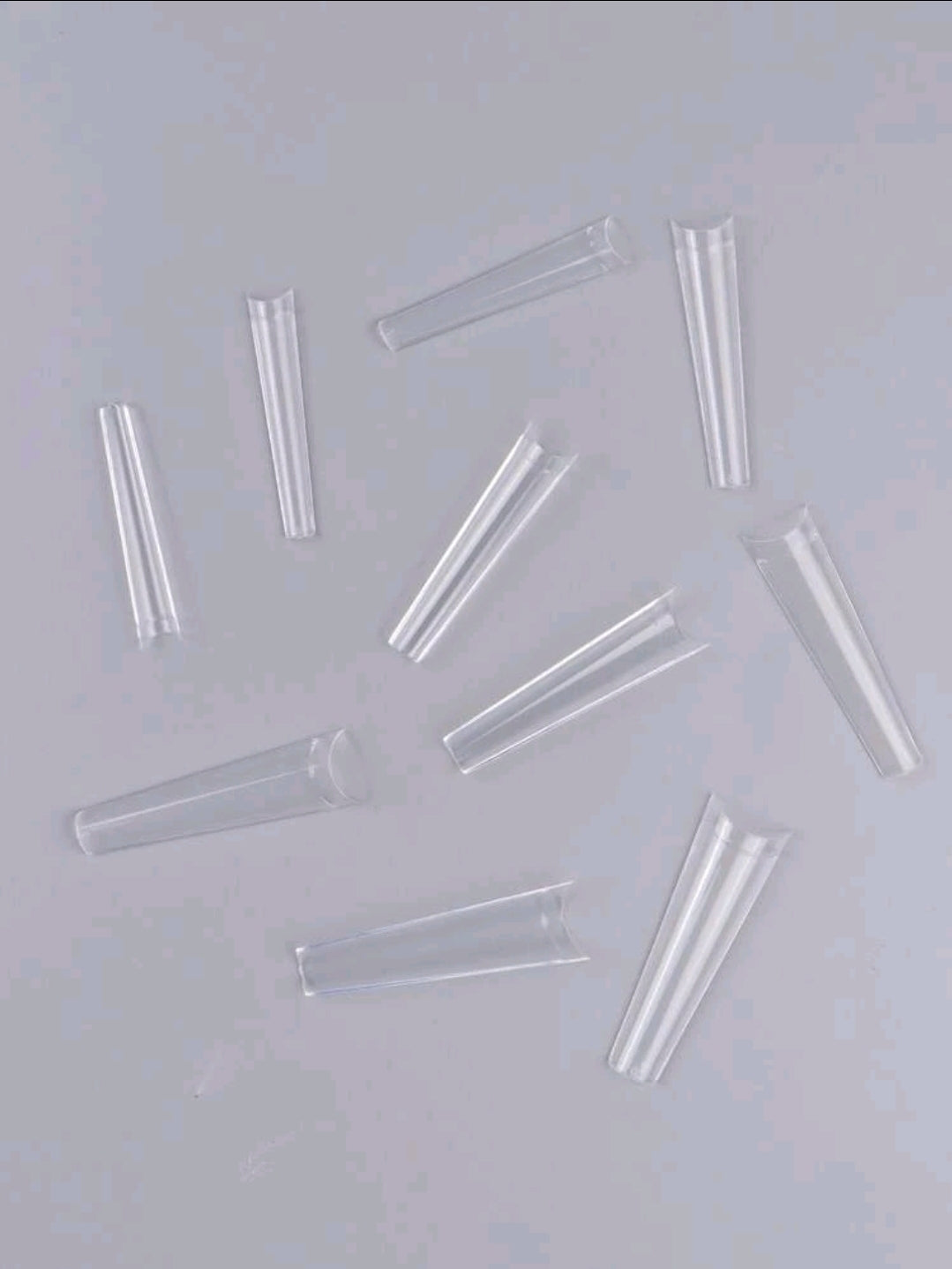 Clear Long Coffin Nail Tips