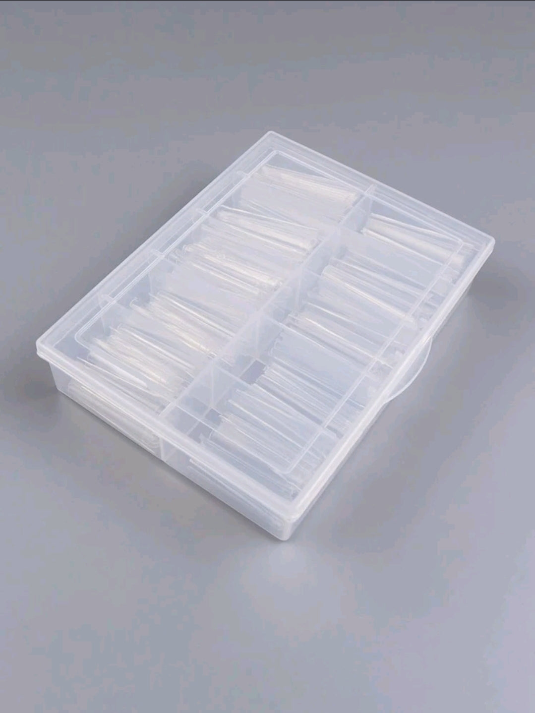 Clear Long Coffin Nail Tips