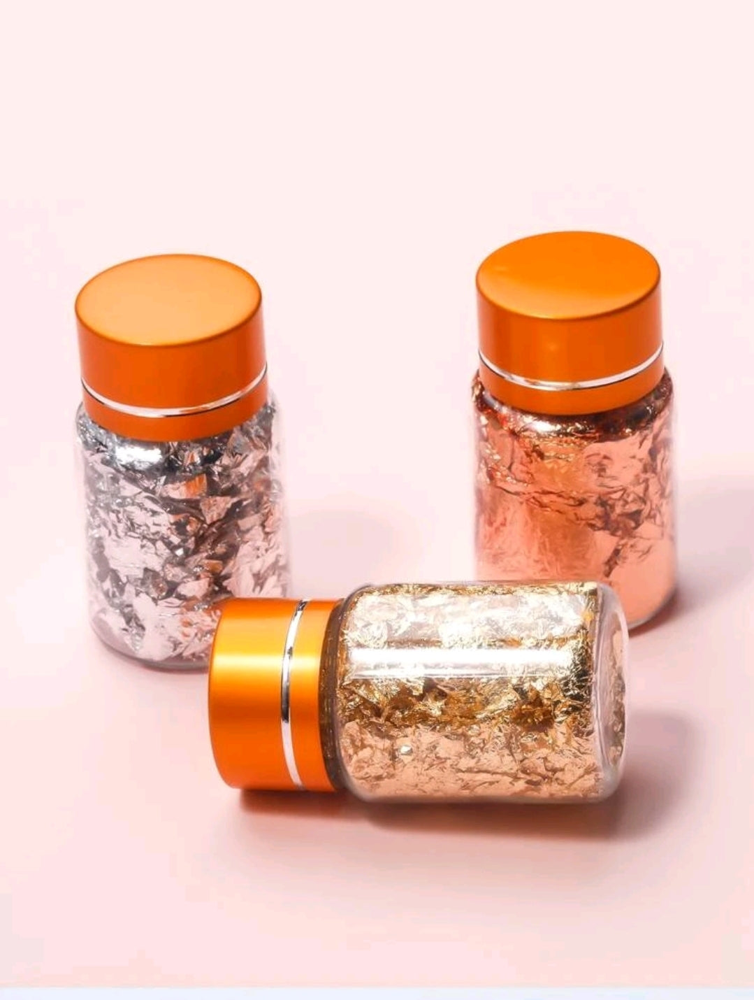 Trinity Foil Nail Art - Rose Gold/Gold/Silver