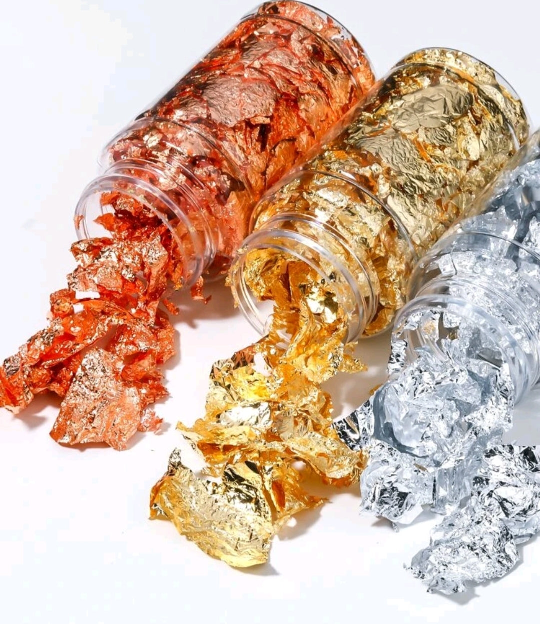 Trinity Foil Nail Art - Rose Gold/Gold/Silver