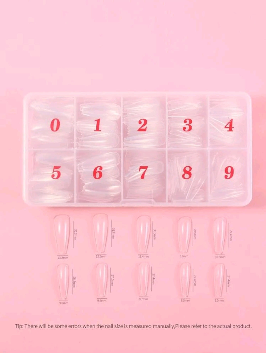 Long Coffin Full Fake Nail-400pcs