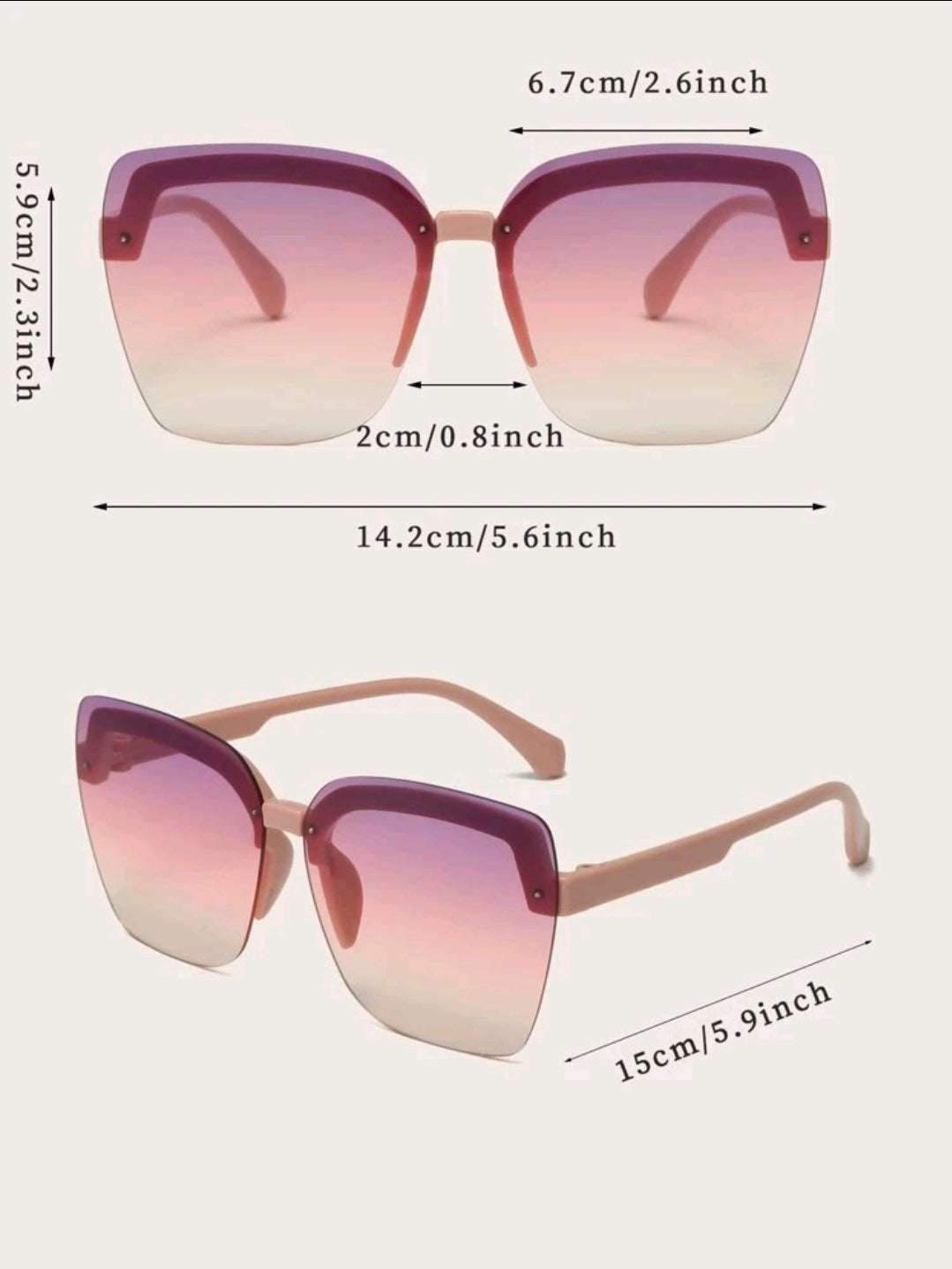 Eclipse Frame Sunglasses