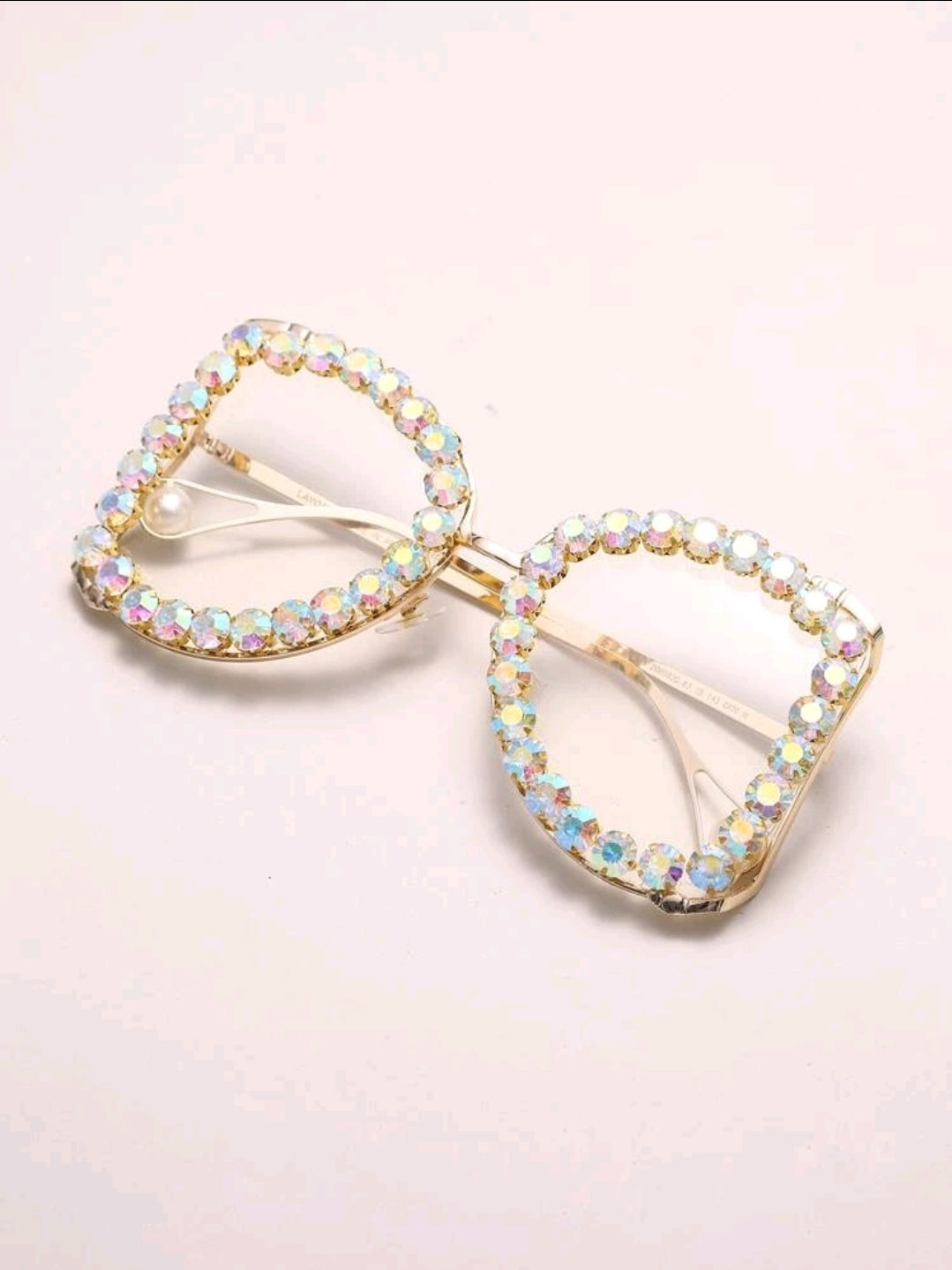 Rhinestone Decor Luxury Style Sunglasses