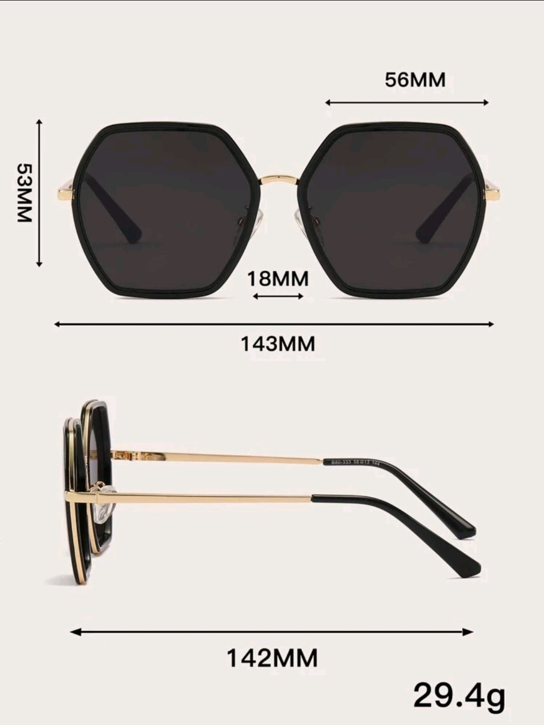 Geometric Frame Fashion Glasses