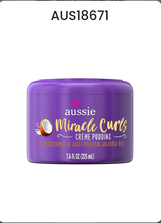 AUSSIE MIRACLE CURLS CREME PUDDING (7.6 OZ) JAR