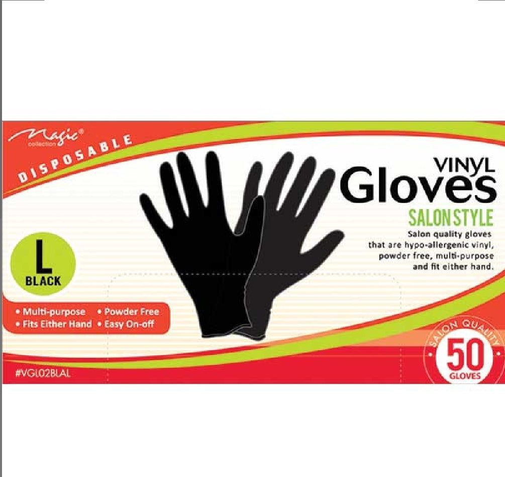 VINYL GLOVES BLACK