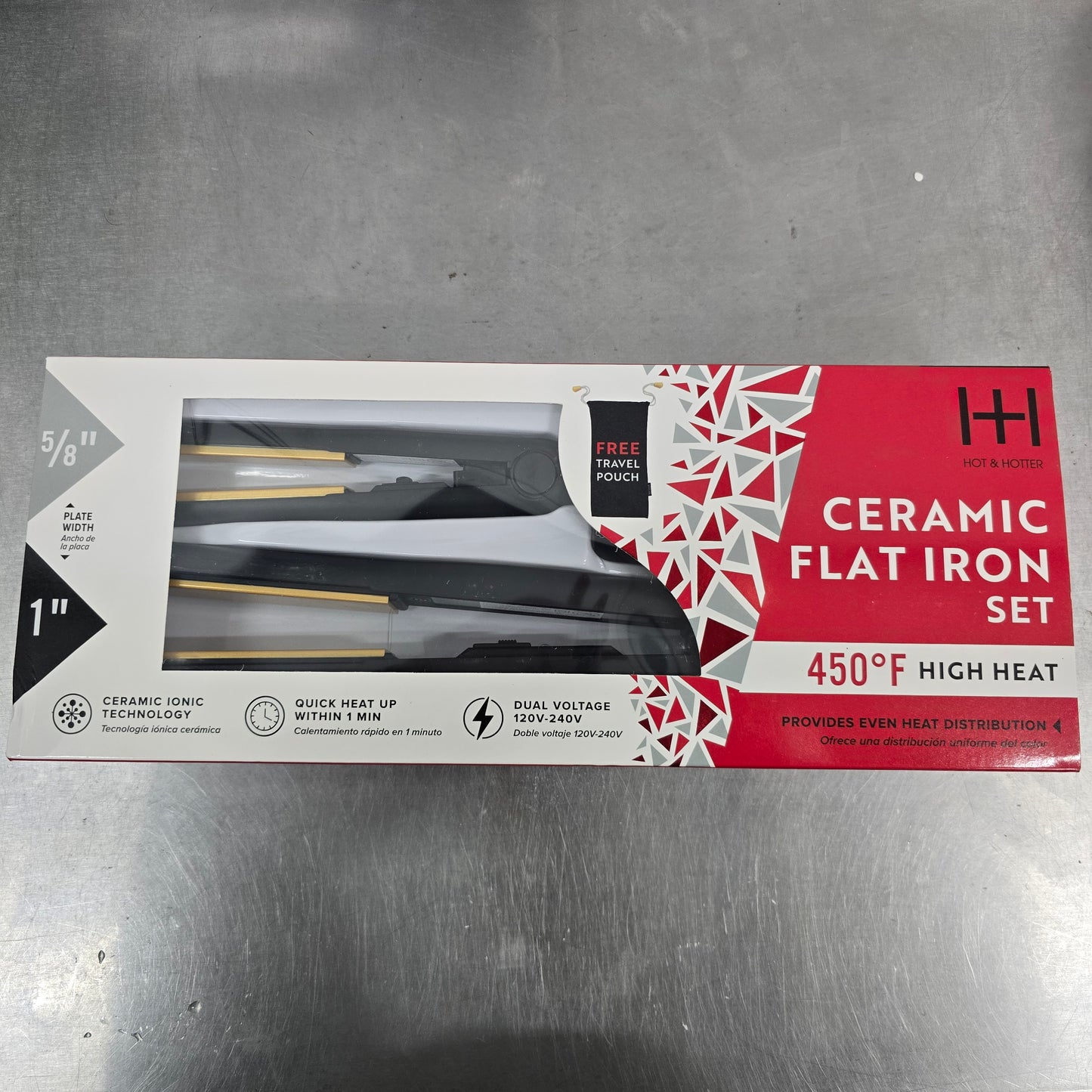 Hot & Hotter Ceramic Flat Iron Set