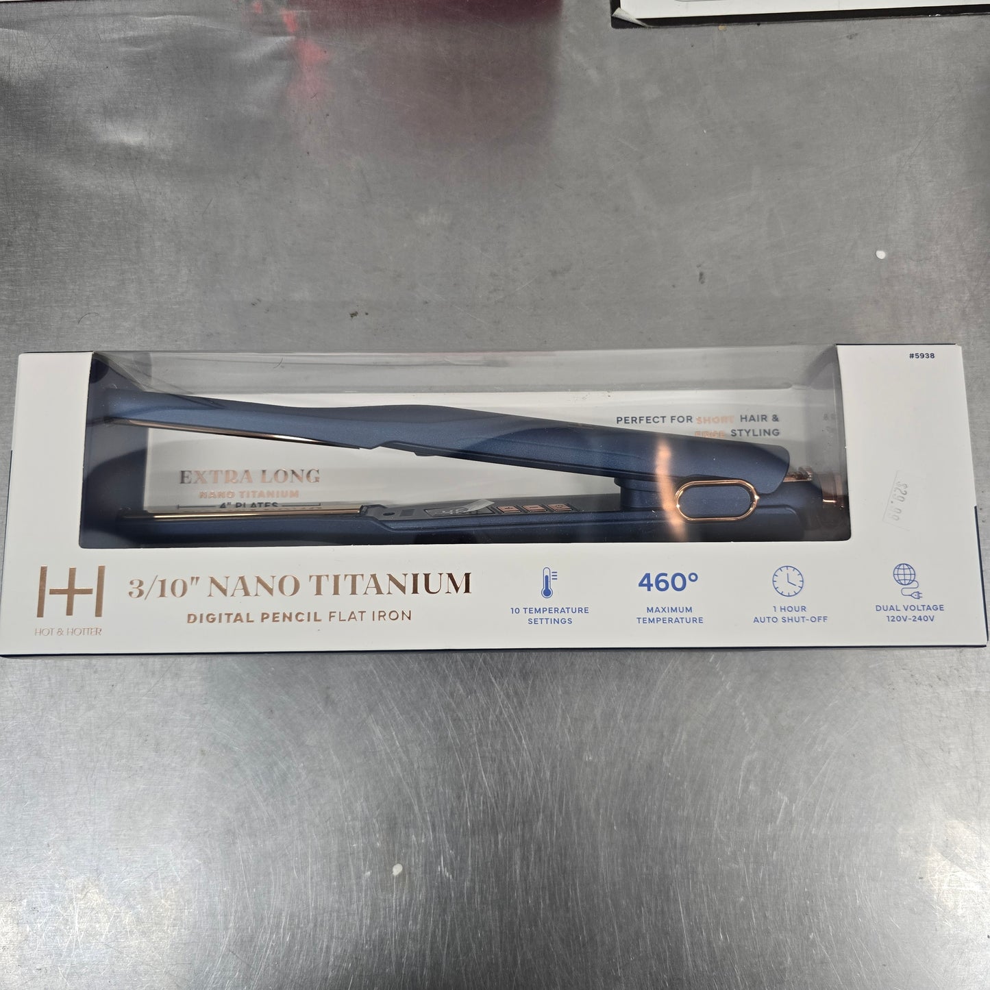 Hot & Hotter 3/10" Nano Titanium Digital Pencil Flat Iron