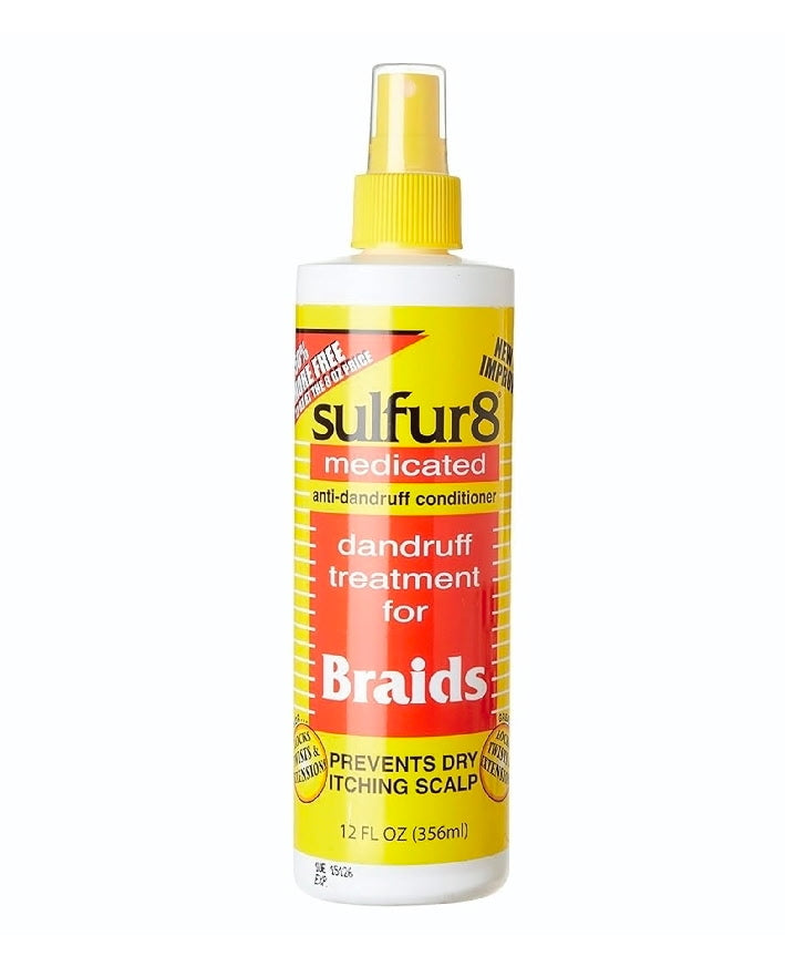 Sulfur8 Medicated Anti-Dandruff Conditioner Dandruff Treatment Briads 12 oz