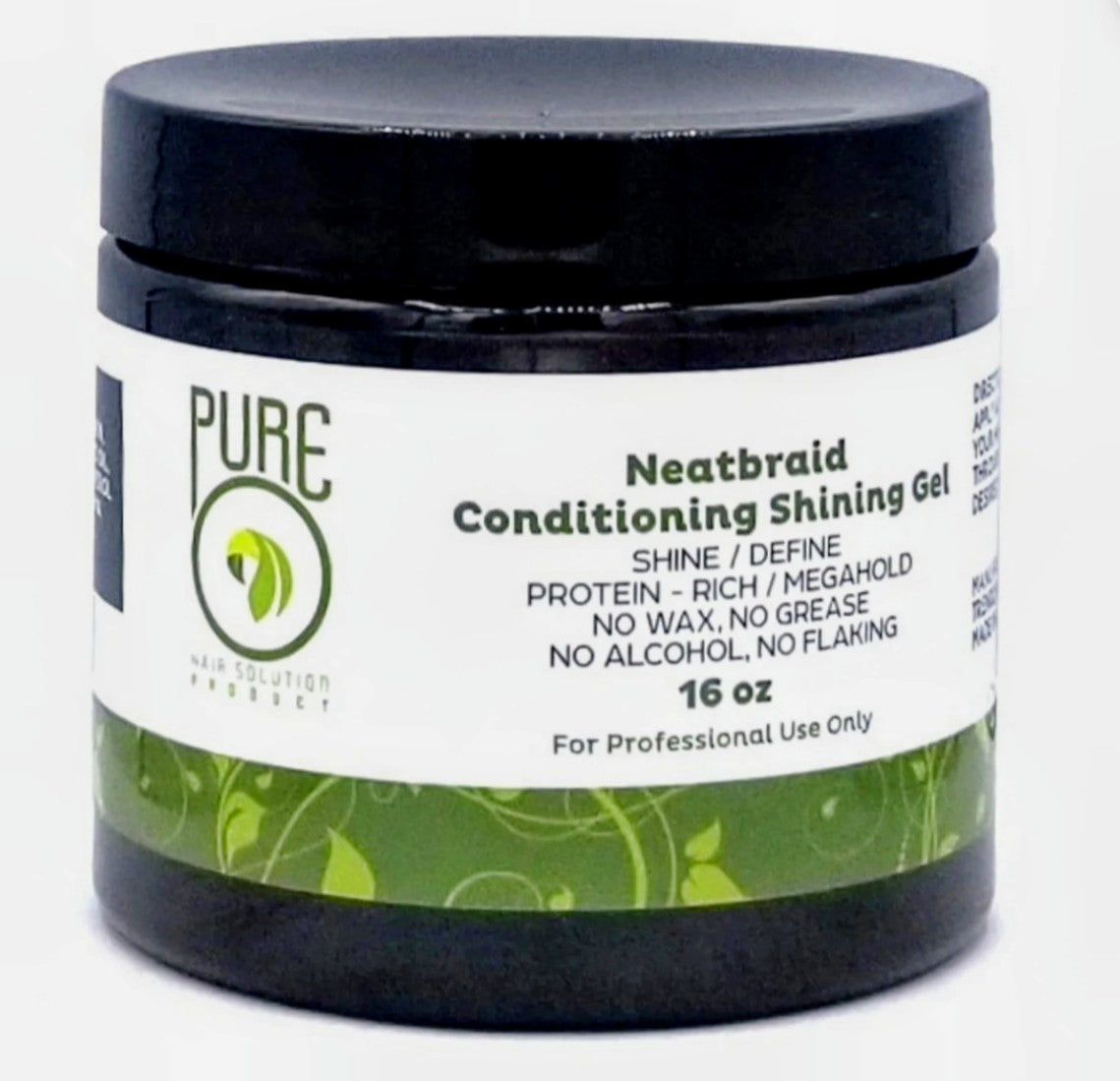Pure O Natural Neatbraid Conditioning Shining Gel 16oz