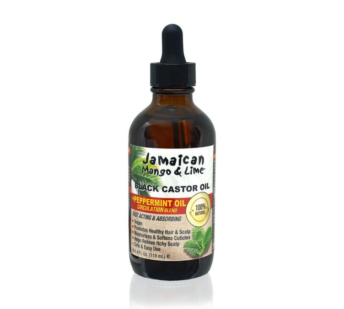 Jamaican Mango & Lime Black Castor Peppermint Oil 4oz