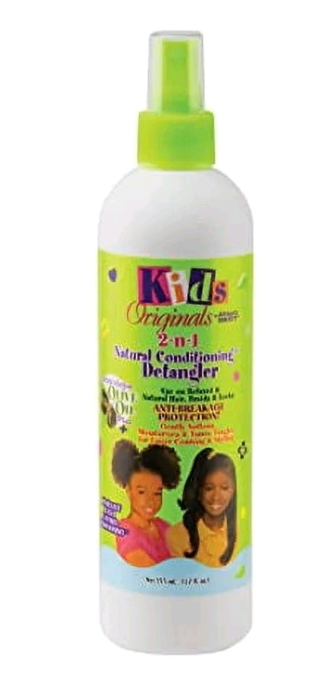 Kids Originals by Africa's Best 2-n-1 Natural Conditioning Detangler Spray, 12 fl oz