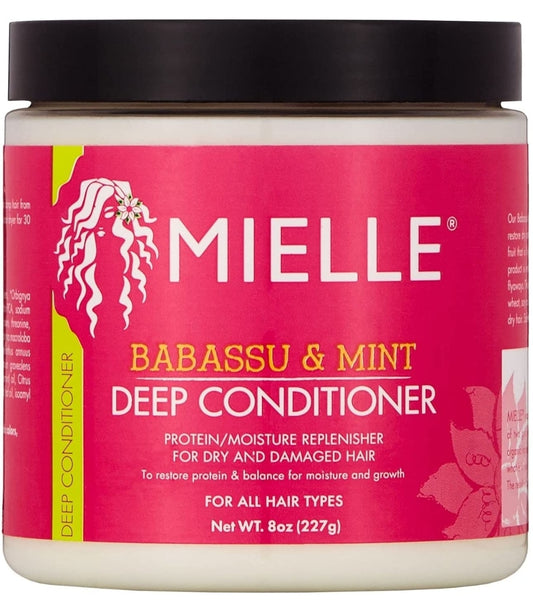 Mielle Organics Babassu & Mint Deep Conditioner with Protein, 8oz