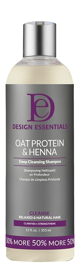 Design Essentials Oat Protein & Henna Deep Cleansing Shampoo 12oz