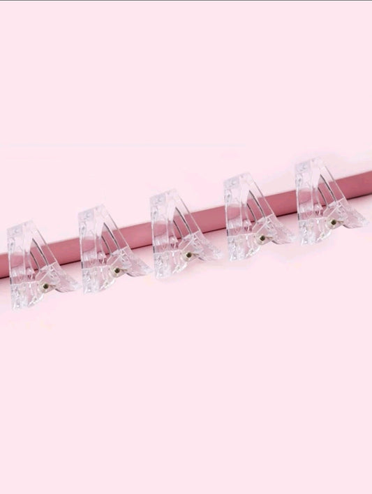 Nail Extension Gel Shaping Fixing Clip-5pcs
