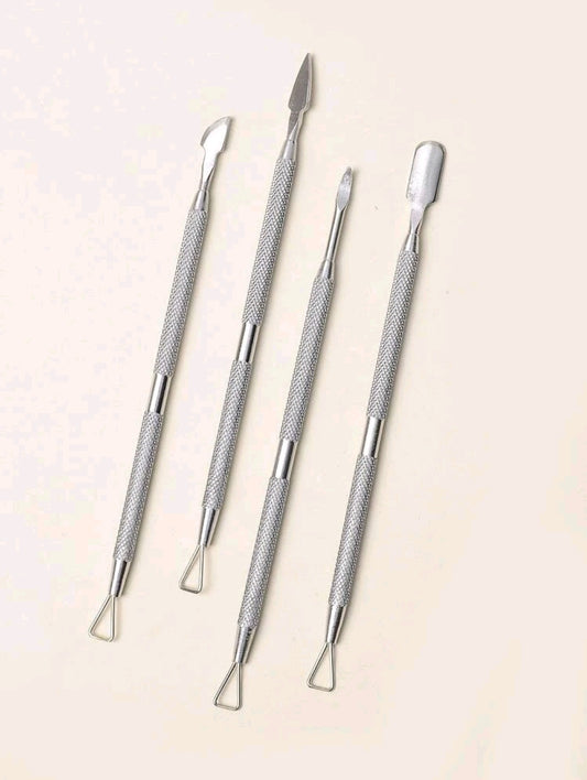 Stainless Steel Nail Push-4pcs
