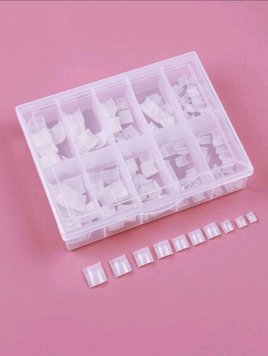 Short Square Fake Toenail-100pcs