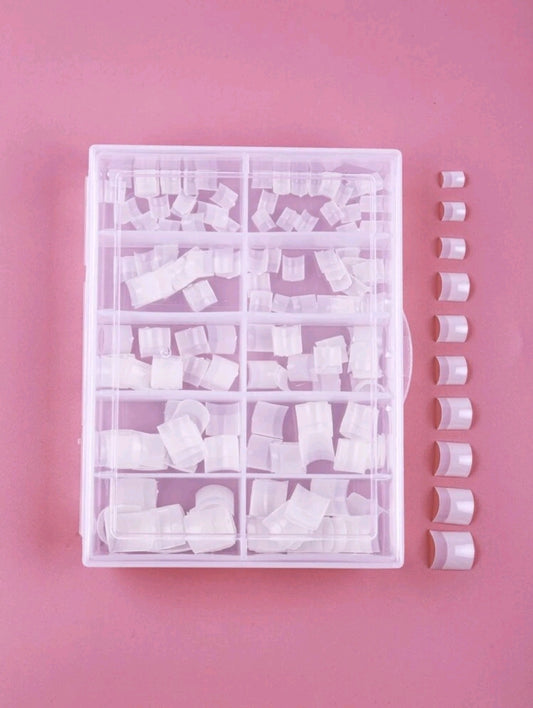 Short Square Fake Toenail-100pcs