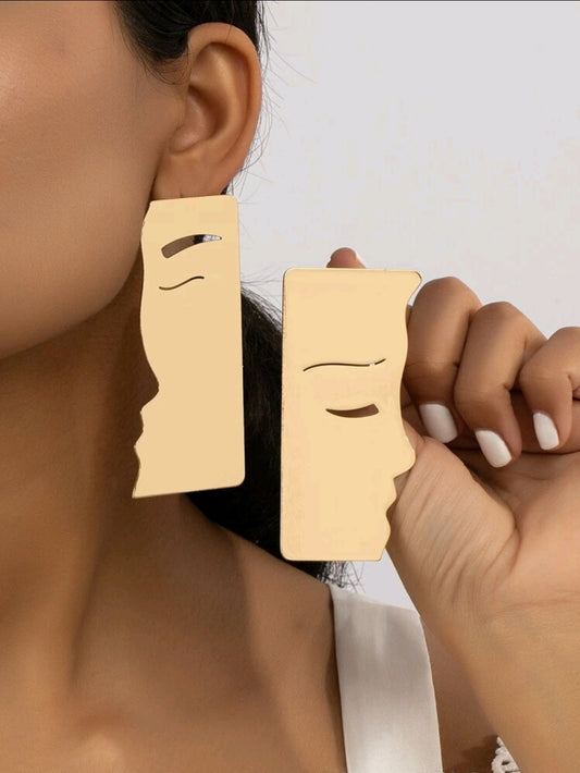 Abstract Figure Drop Earrings
