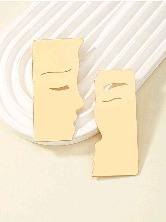 Abstract Figure Drop Earrings
