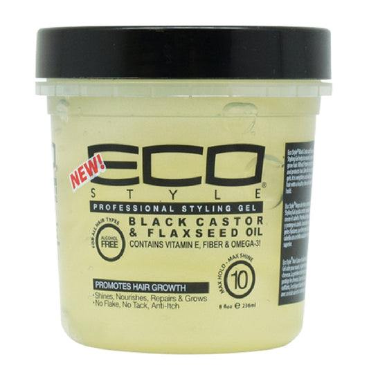 ECO STYLE GEL BLACK CASTOR & FLAXSEED