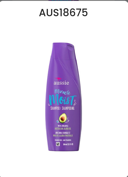 AUSSIE MIRACLE MOIST SHAMPOO (12.1OZ)