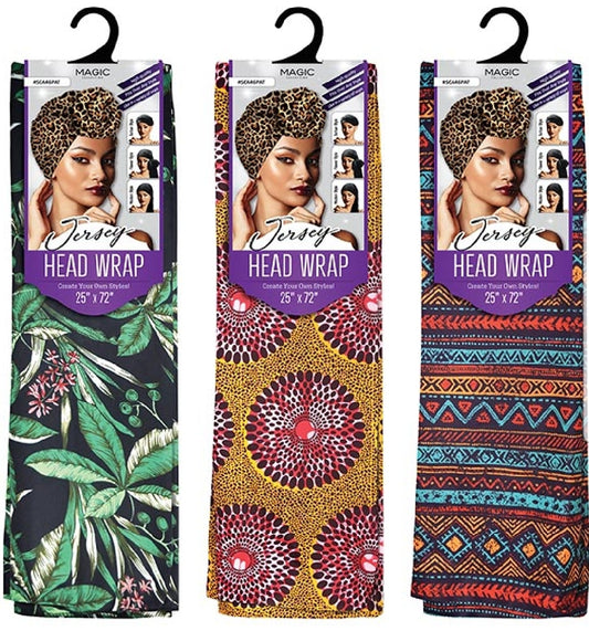 STRETCH JERSEY HEAD SCARF