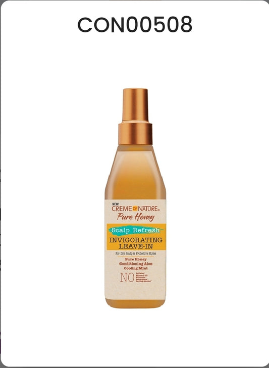 CREAM OF NATURE PURE HONEY SCALP REFRESH LEAVE-IN (8OZ)