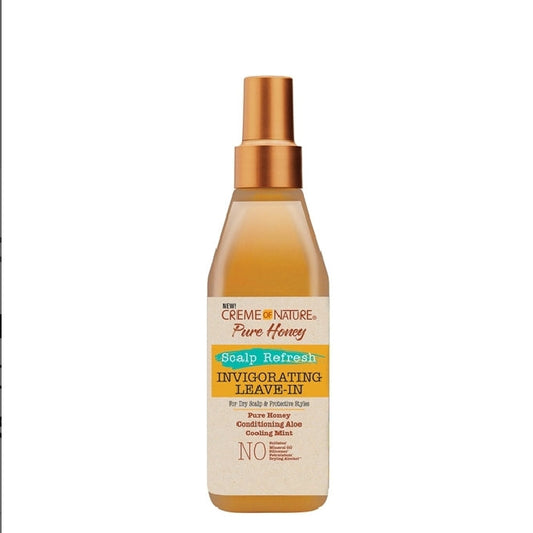 CREAM OF NATURE PURE HONEY SCALP REFRESH LEAVE-IN (8OZ)