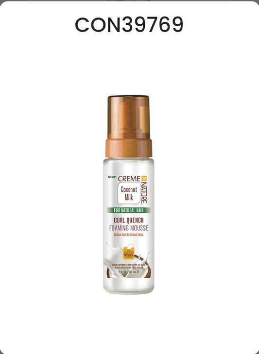 CREAM OF NATURE COCONUT MILK FOAMING MOUSSE (7OZ) [CURL QUENCH]