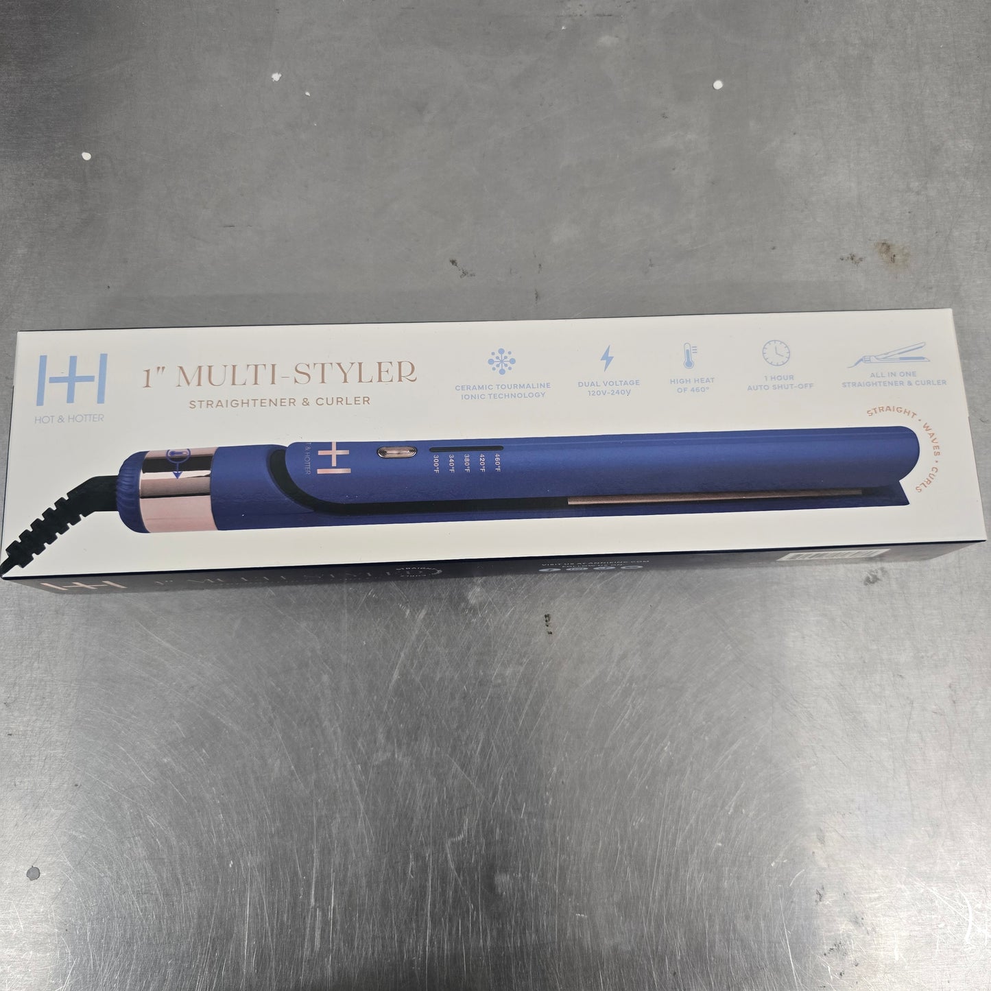 Hot & Hotter 1" Multi - Styler Straightener & Curler