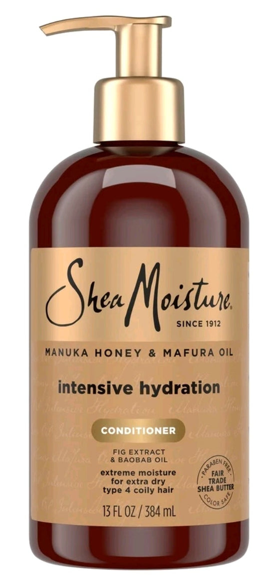 SheaMoisture Intensive Hydration Conditioner For Dry, Damaged Hair Manuka Honey And Mafura Oil Deep Moisturizing Conditioner ,13 fl oz