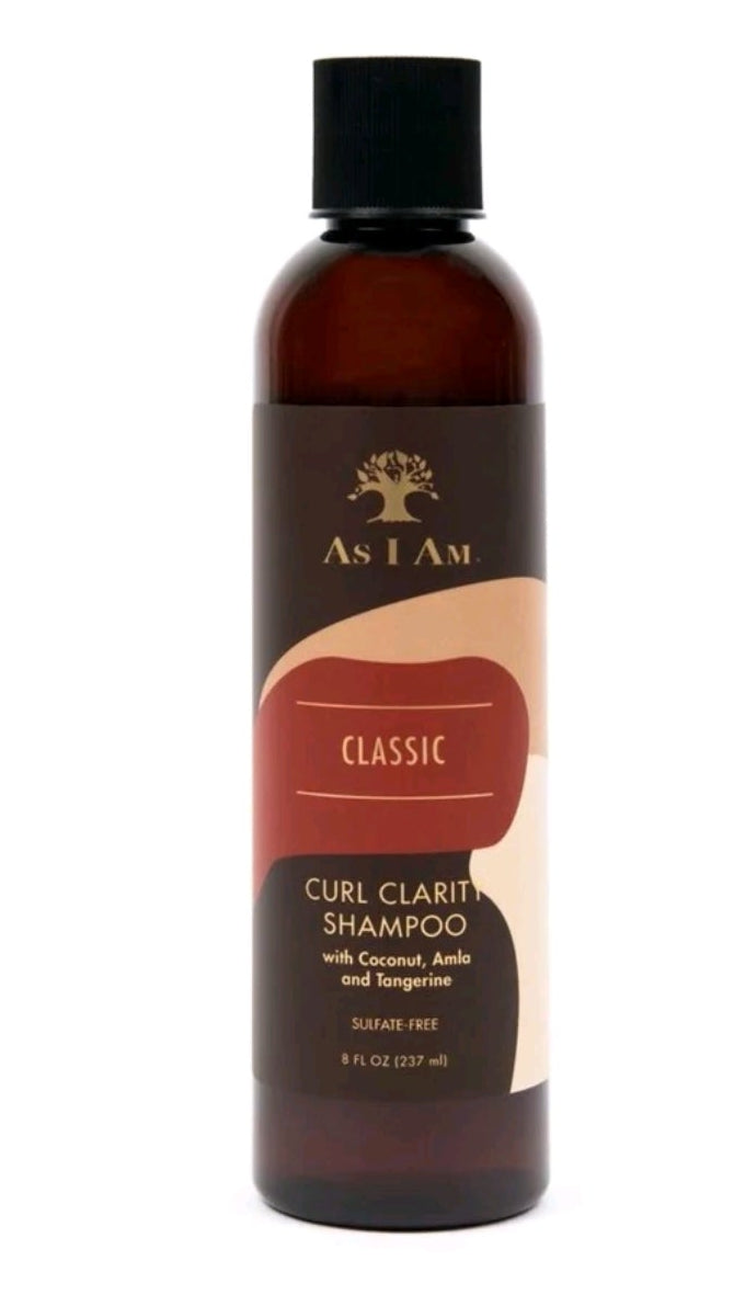 As I Am Clarifying Shampoo for Build Up Removal and Oily Scalp Gentle Cleanse 8 fl.oz. with Coconut, Amla & Tangerine