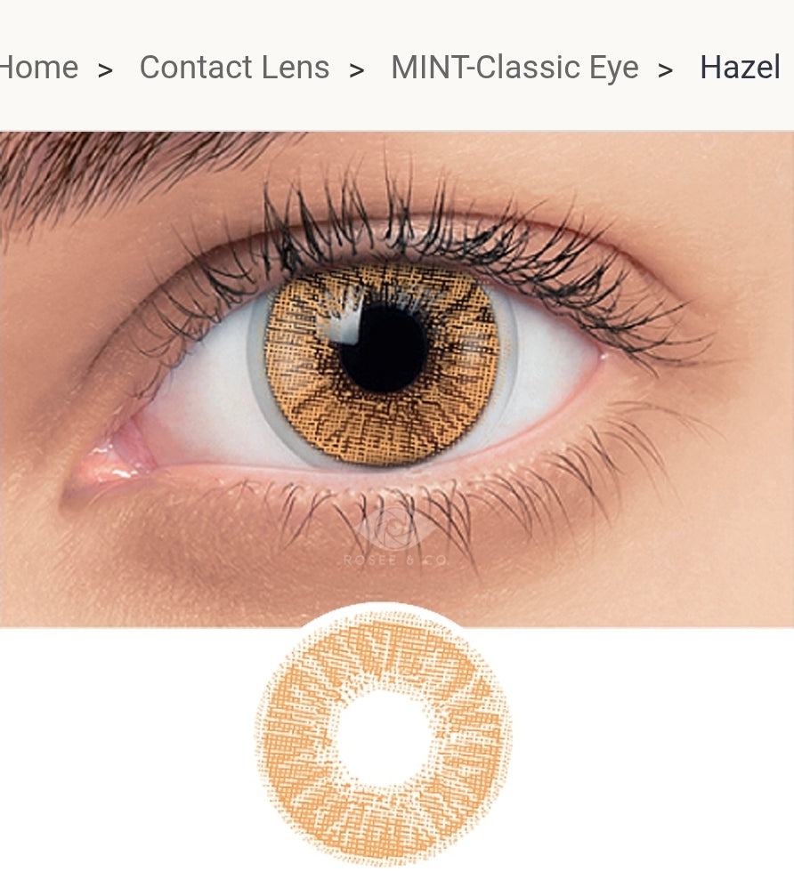 Roseé & Co. MINT-Classic Eye Contact Lenses