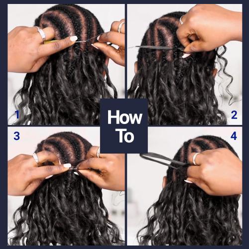Bobbi Boss Human Hair Blend Crochet Braids Seamless Feather Crochet Deep Wave 20"(100g) Miss Orgins