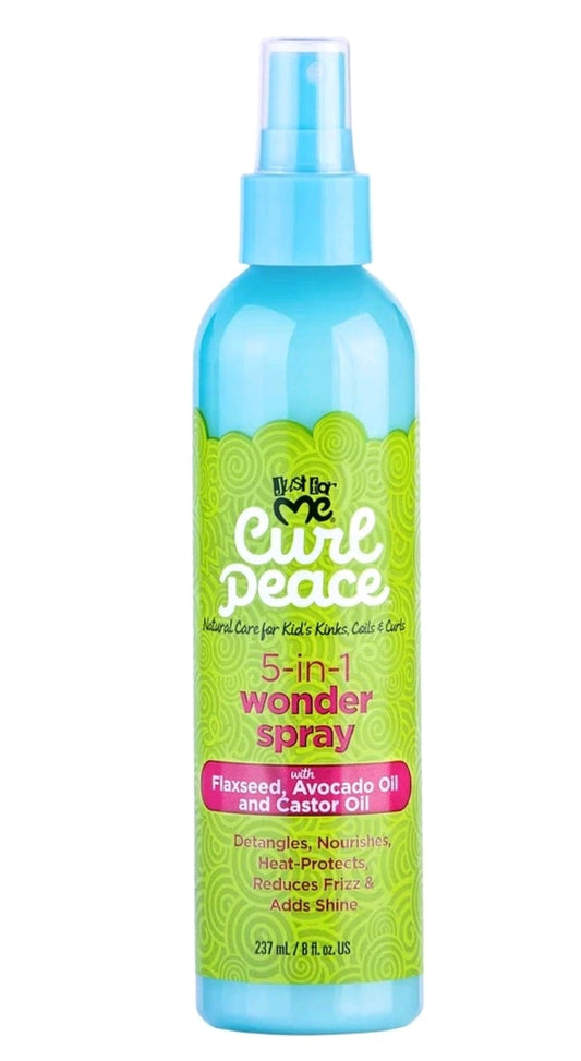 Just For Me Curl Peace 5-in-1 Wonder Spray 8 oz., for Kids, Female, Frizz Control