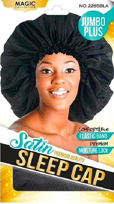 Satin Sleep Cap Jumbo Plus Balck