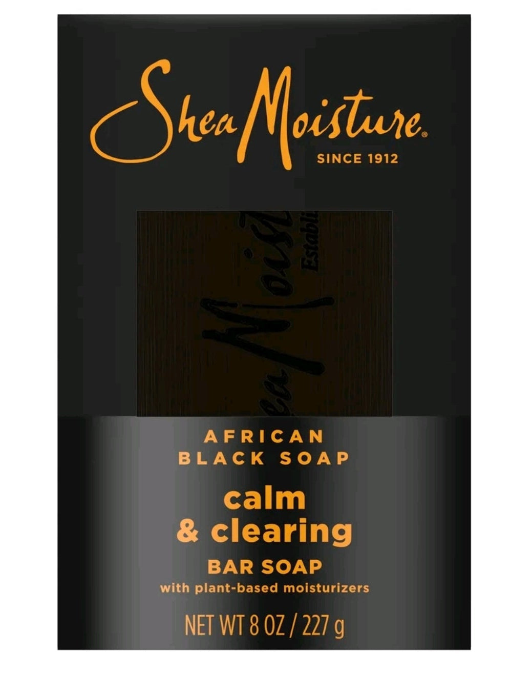 SheaMoisture Bar Soap Soothe And Clarify Skin African Black Soap Soothing And Clarifying Bar Soap With 24h Shea Moisture Nutrients For Healthy, Glowing Skin. ,8 oz