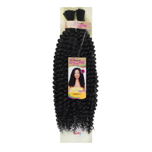 Janet Collection: Encore Lavie Bulk Hair Human Hair Blend 24"