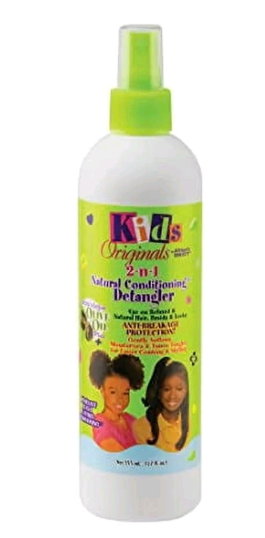 Kids Originals by Africa's Best 2-n-1 Natural Conditioning Detangler Spray, 12 fl oz
