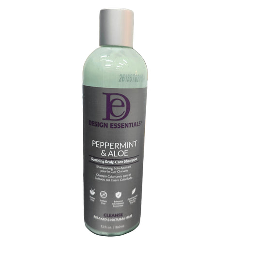Design Essentials Peppermint & Aloe Soothing Scalp Care Shampoo 12oz