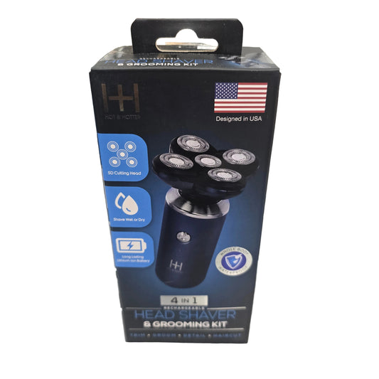 Hot & Hotter - 4n1 - Head Shaver & Grooming Kit