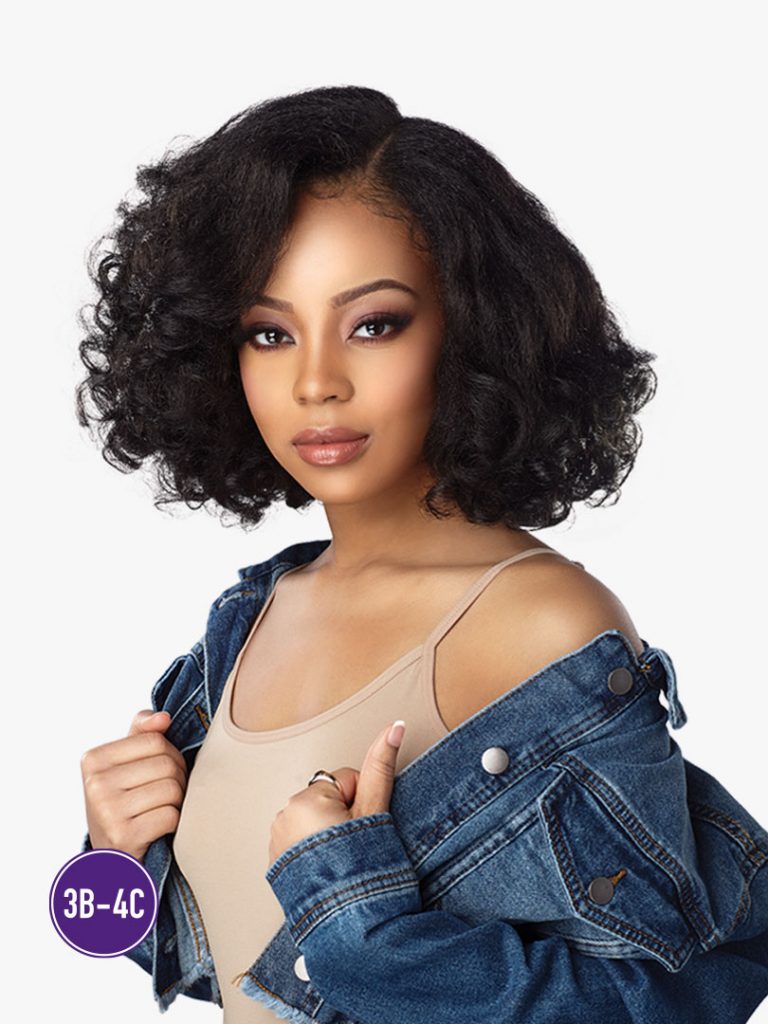 Lace Front Edge "Boss Lady" C Parting Curls Kinks & Co- Wig