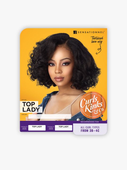 Lace Front Edge "Boss Lady" C Parting Curls Kinks & Co- Wig