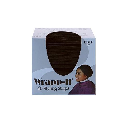 Wrapp-it Up 40 Styling Strips Black